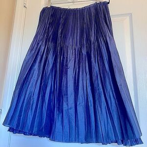 Ellen Tracy Navy A-Line Skirt